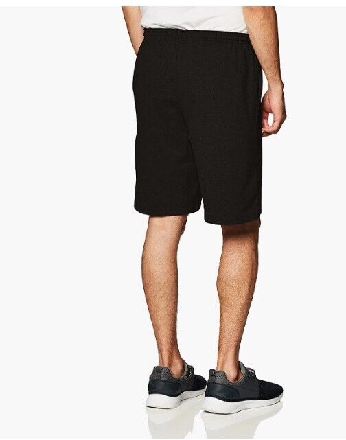 Champion Men's 9" Everyday Cotton Short with Pockets Black Small