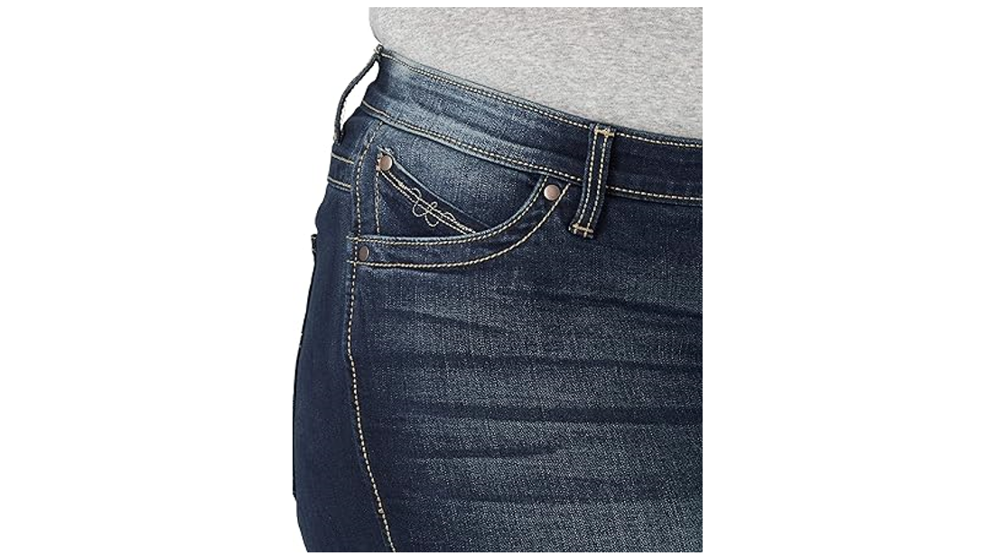 Wrangler Women Q-Baby Mid Rise Boot Cut Ultimate Riding Jean, Dark Wash, 20WX32L
