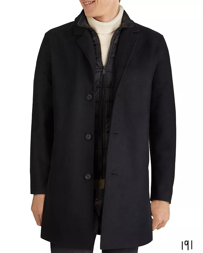 Cole Haan Layered Look Jacket , MARINE XXL . MSRP $398