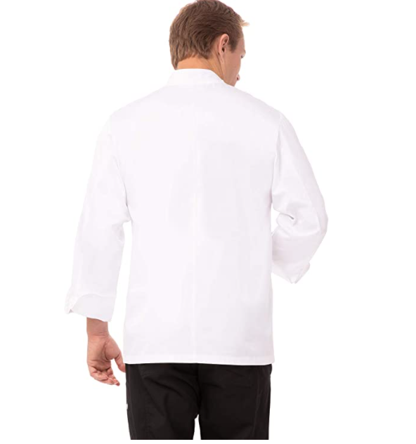 Chef Works Men's Premium Cotton Chef Coat, White, 44