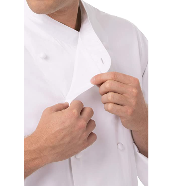 Chef Works Men's Premium Cotton Chef Coat, White, 44