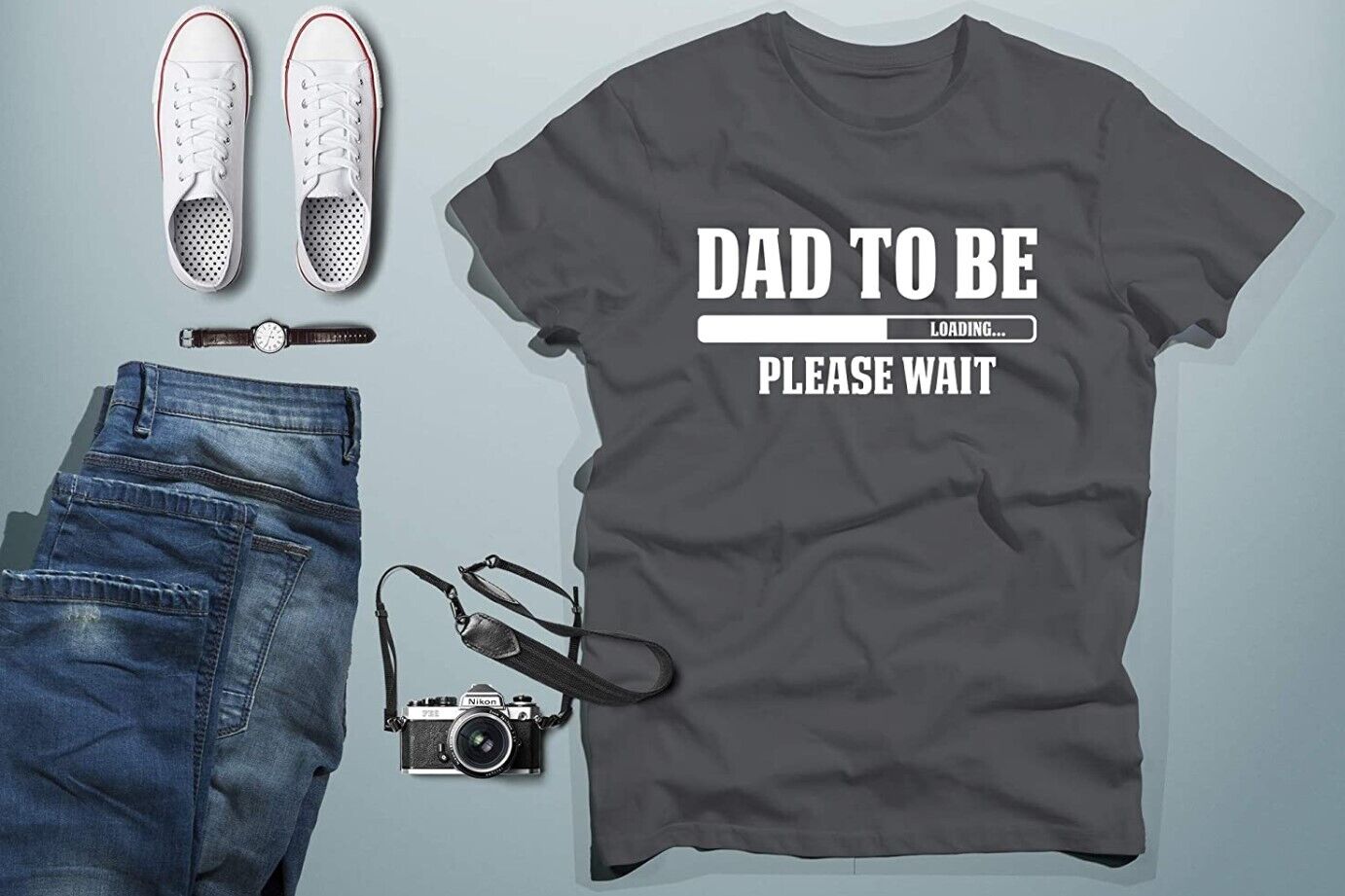 CBTwear Dad to Be Loading Please Wait Pregnancy Announcement New Daddy Men T XL