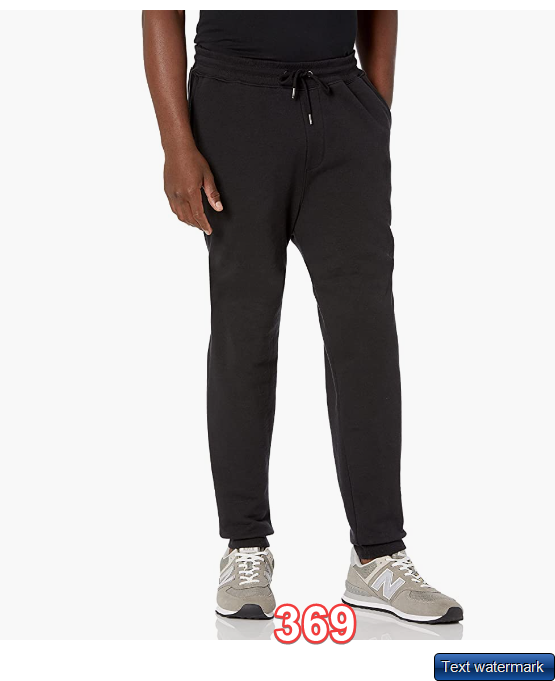 BROKIG Mens Lightweight Gym Jogger Pants, Men Workout Sweatpants w Zip Pocket L