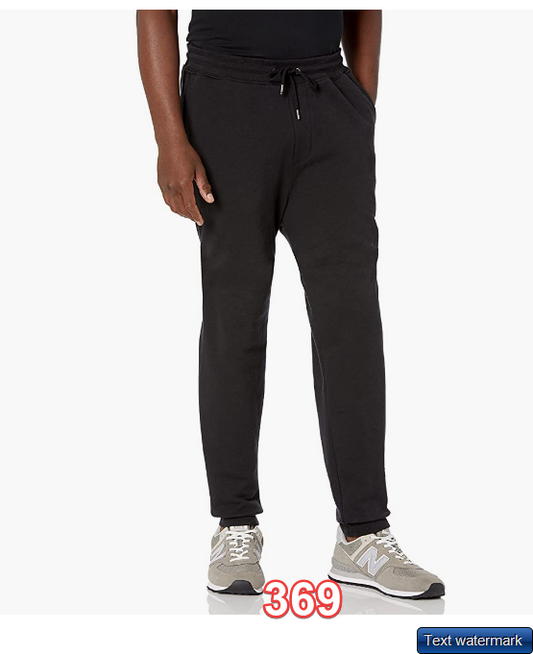 BROKIG Mens Lightweight Gym Jogger Pants, Men Workout Sweatpants w Zip Pocket L