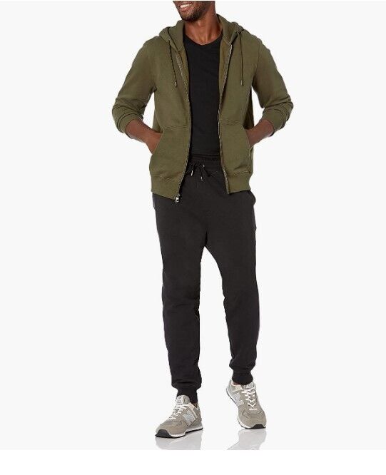 BROKIG Mens Lightweight Gym Jogger Pants, Men Workout Sweatpants w Zip Pocket L