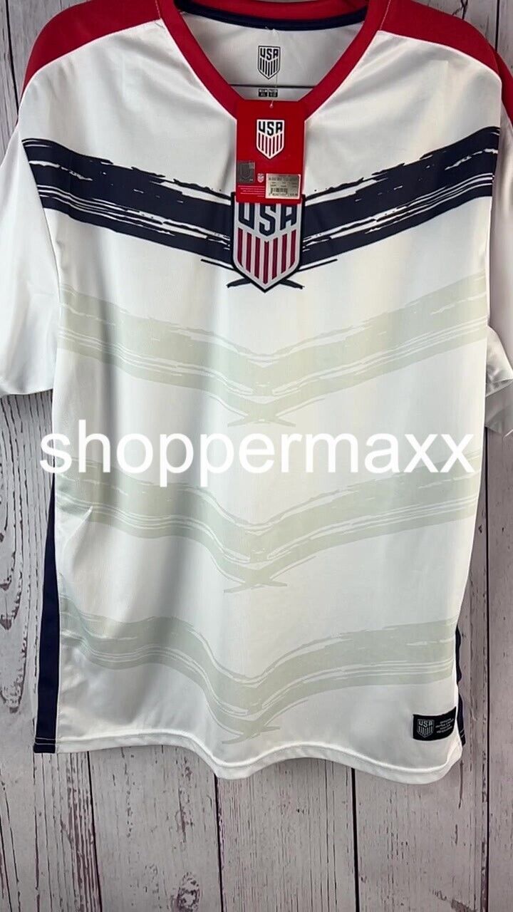 United States Soccer Federation USA Adult Shirt - Color- White, Size- X-Large