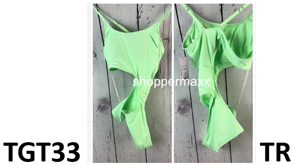 Women's One Shoulder Cut Out One Piece Swimsuit - Wild Fable, Light Green, XS