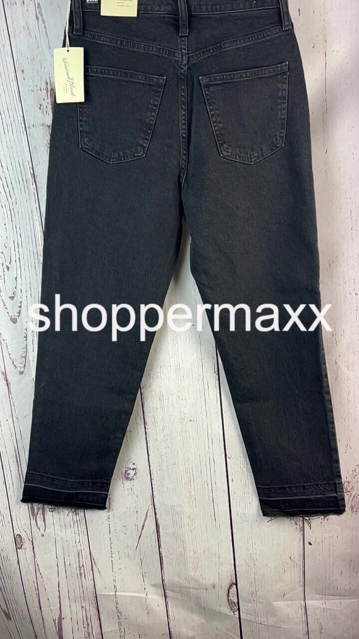 Women's High-Rise 90's Slim Jeans - Universal Thread, Black, SIze- 4 Short