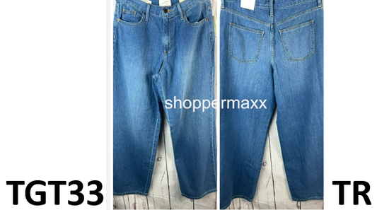 Women's High-Rise Wide Leg Jeans - Universal Thread, Medium Wash, Size- 10