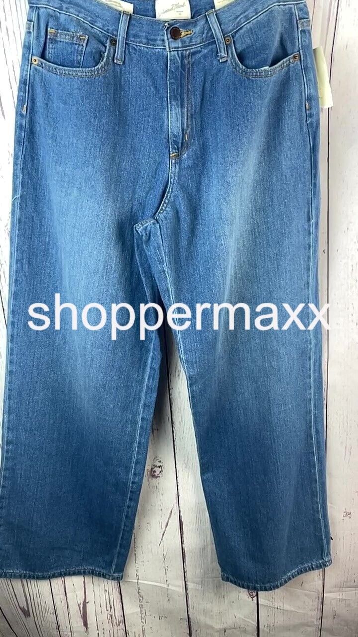 Women's High-Rise Wide Leg Jeans - Universal Thread, Medium Wash, Size- 10