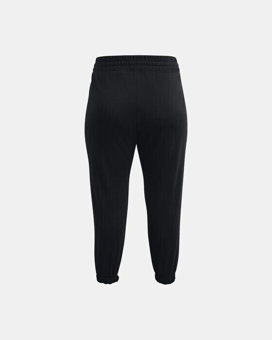 Women's Under Armour Rival Terry Joggers, Black, Size 1X