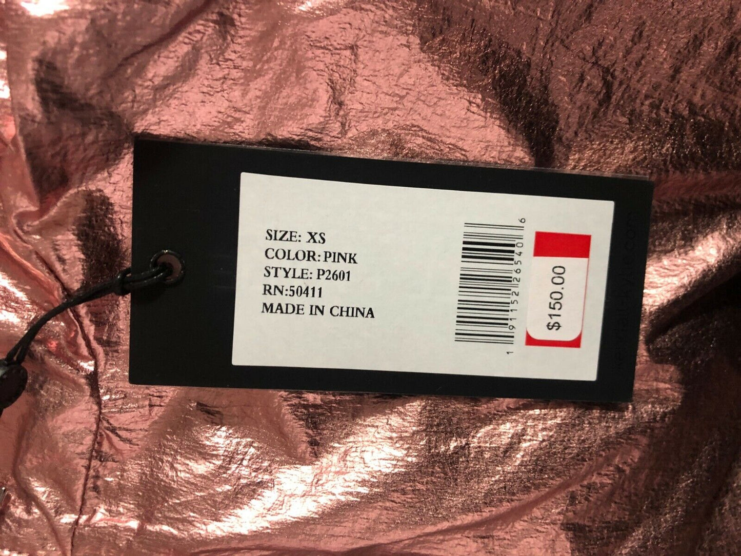 💥Nwt $150 KENDALL AND KYLIE Metallic Reversible Windbreaker Jack XS & S💥 B14