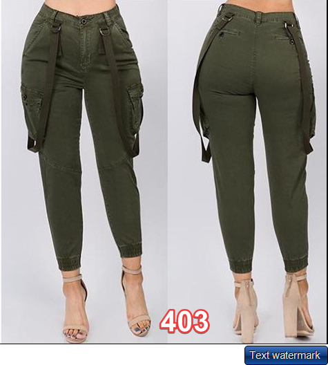 American bazi pants Color Twill Jogger Olive RJJ-5139 Medium