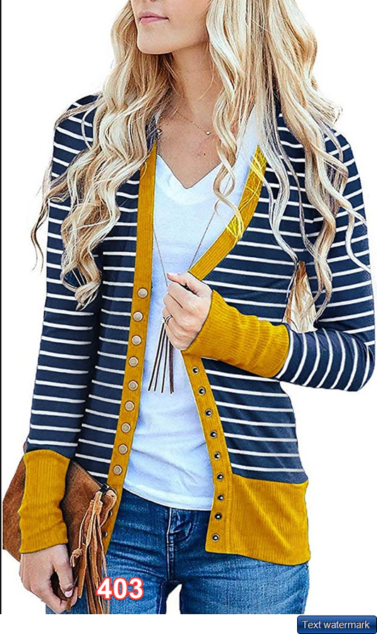 Cowear Women's Solid Button Front Knitwears Long Sleeve Casual Cardigans XL