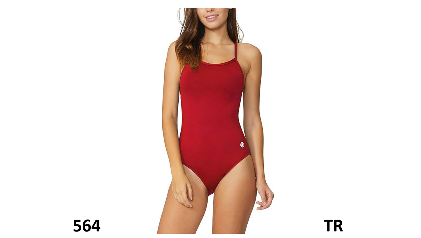 BALEAF Women's Athletic Training Adjustable Strap One Piece Swimsuit Swimwear,36