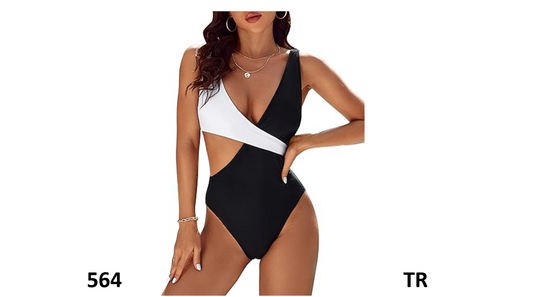 Blooming Jelly Womens One Piece Cutout Swimsuits Sexy High Cut Bathing Suits, L