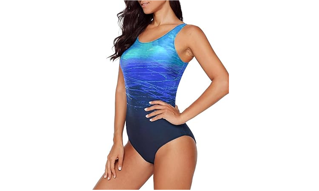 Aleumdr Women's Sexy Bathing Suit One Piece Swimsuits Criss Cross Back Pushup, M