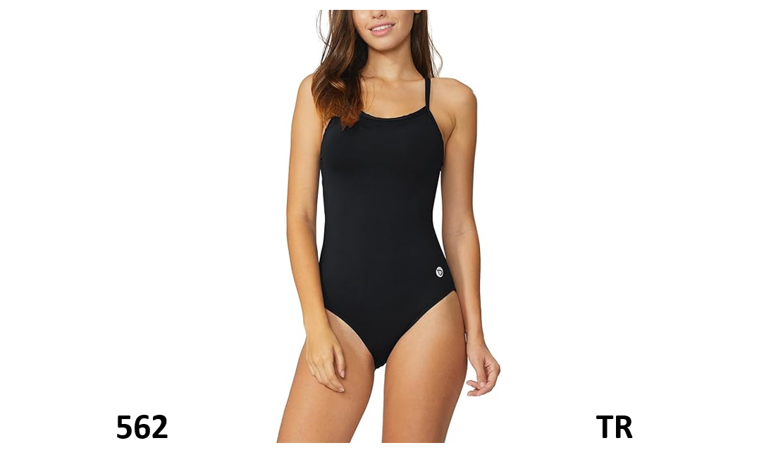BALEAF Women's Athletic Training Adjustable Strap 1 Piece Swimsuit Swimwear, 36