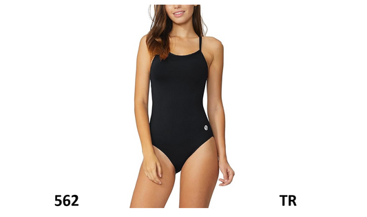 BALEAF Women's Athletic Training Adjustable Strap 1 Piece Swimsuit Swimwear, 36