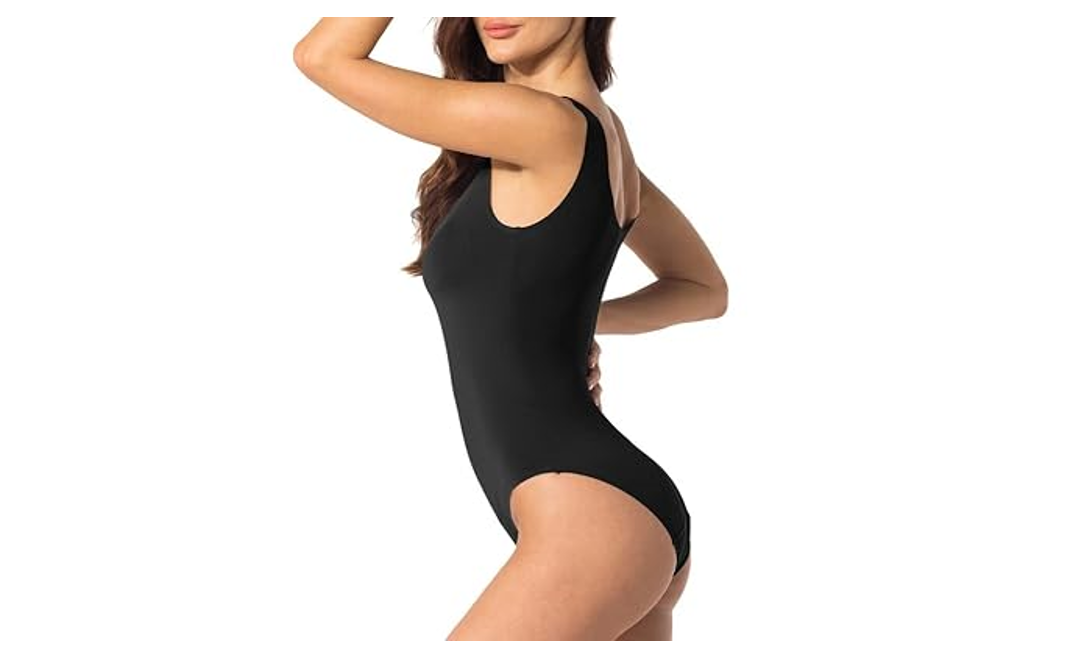 BATHKNIX Period Swimwear Suit Athletic- Teen Girls One Piece Black Sea-Black, XS