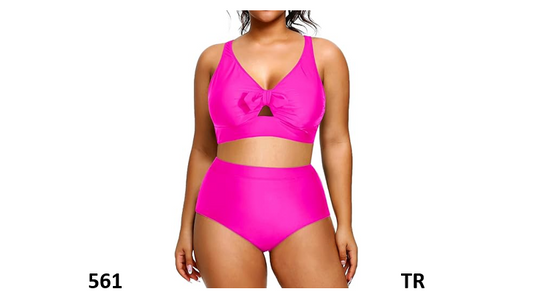 Daci Women 2 Piece Swimsuit High Waisted Bikini Bottom Tummy Control, Plus, 20W