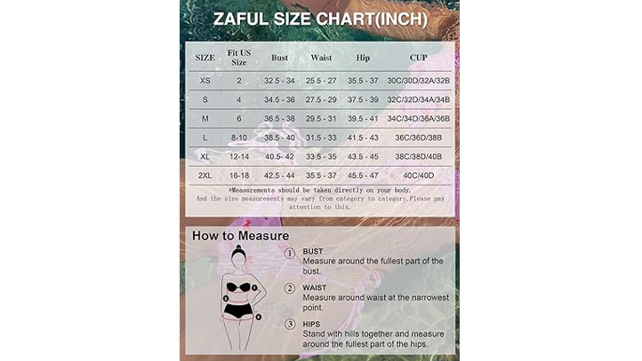 ZAFUL Women' Triangle Bikini String Bikini Set 2 Piece Swimsuit Bathing Suit, S
