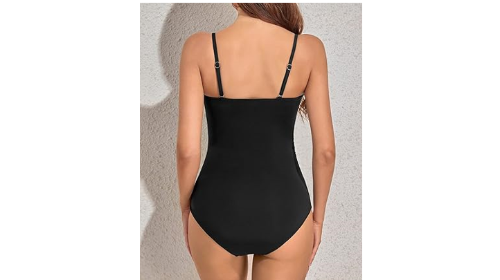 Yonique Women' Strapless 1 Piece Swimsuit Tummy Control Bandeau Bathing Suit, XL