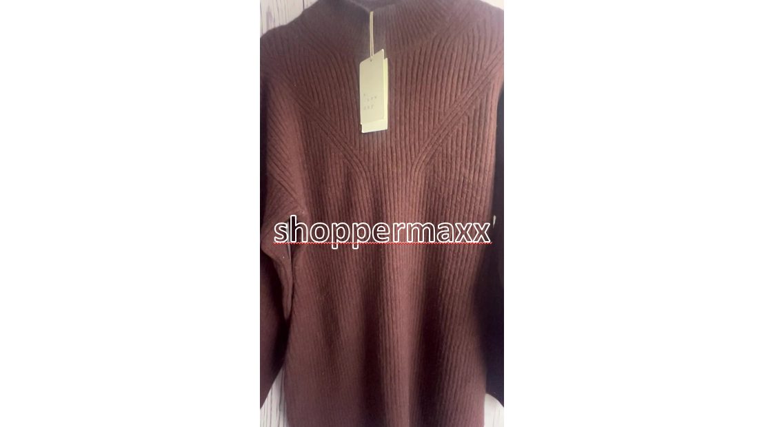 Women's Long Sleeve Sweater Dress - A New Day, Dark Brown, Size Small