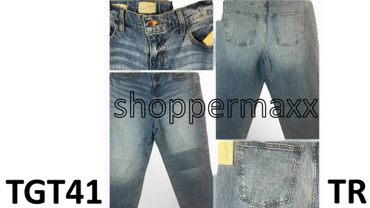 Women's High-Rise 90's Distressed Straight Jeans-Universal Thread Medium Wash 12