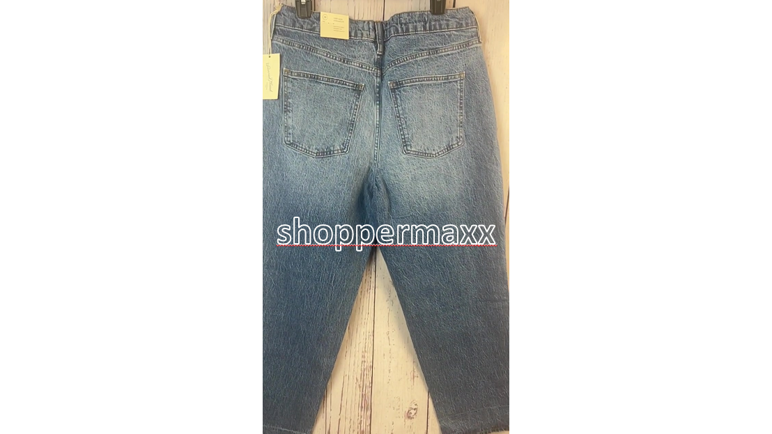 Women's High-Rise 90's Distressed Straight Jeans-Universal Thread Medium Wash 12