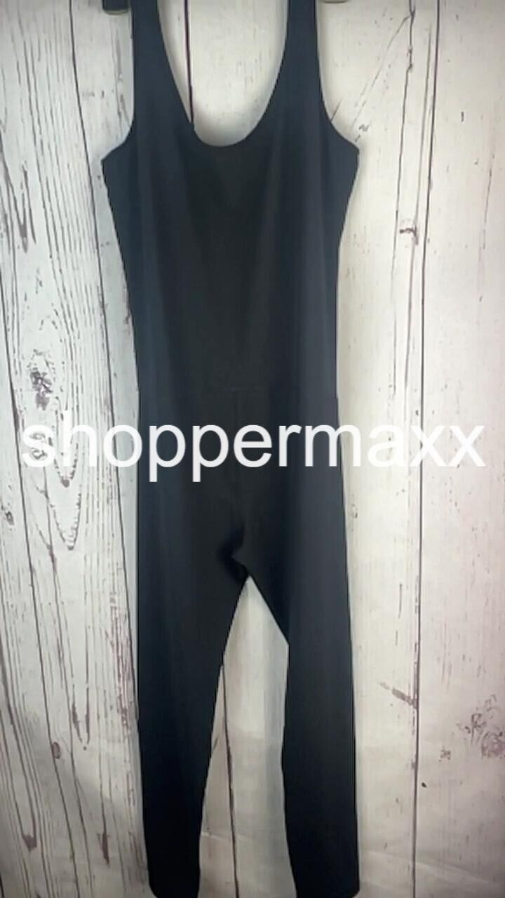 Women' Sleeveless Long Unitard Maternity Jumpsuit-Isabel Maternity, Black, Large