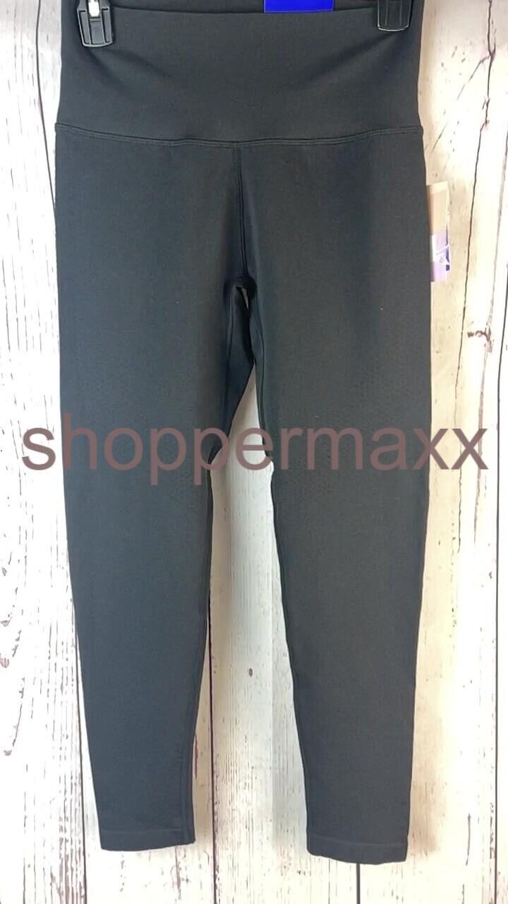 Women's High-Rise Patterned Seamless 7/8 Leggings Pants - JoyLab, Black, Medium