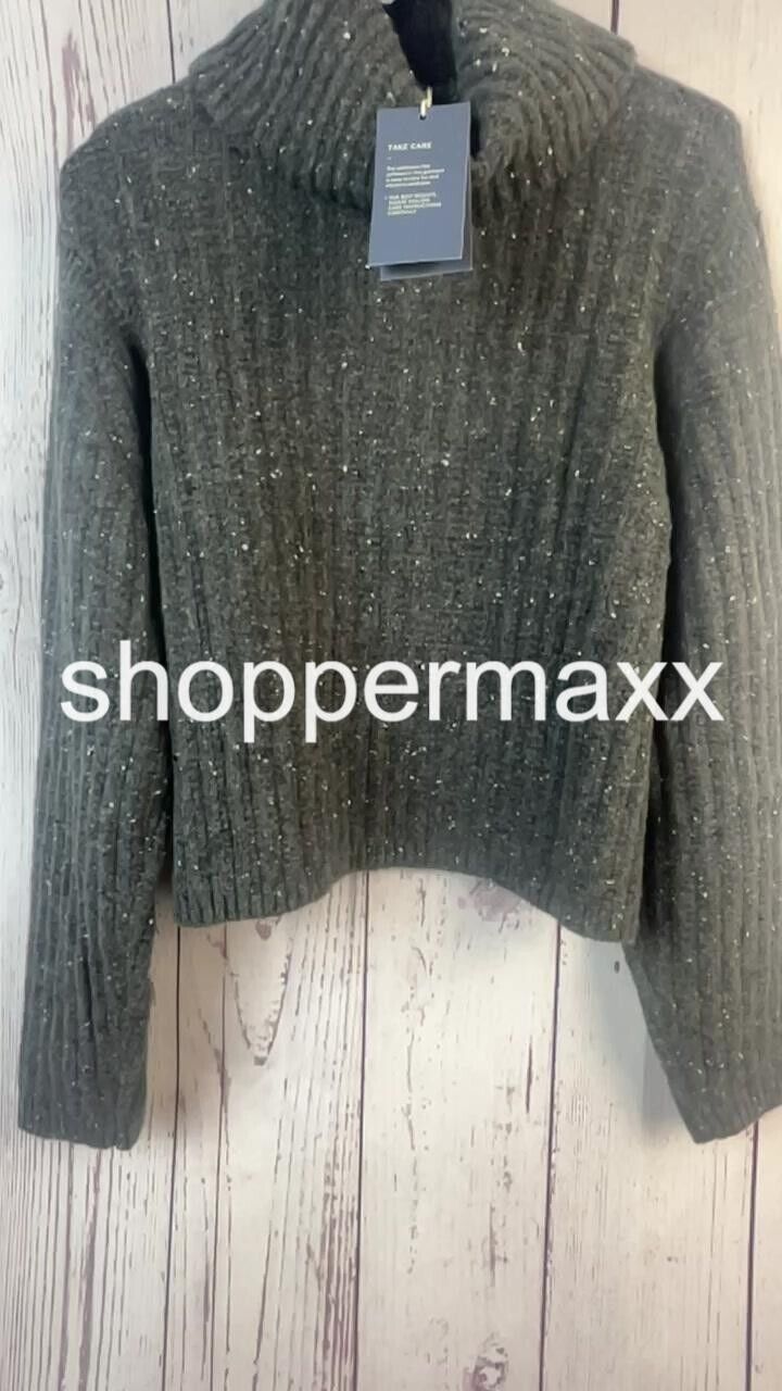 Women's Mock Turtleneck Cashmere-Like Pullover Sweater-Universal Thread, Gray, M