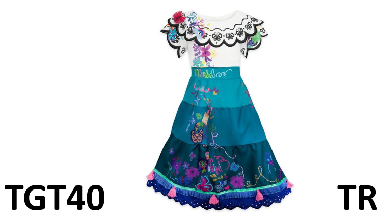 Disney Mirabel Encanto Costume G H22-4, Polyester Dress, For Toddler,  3 Years+