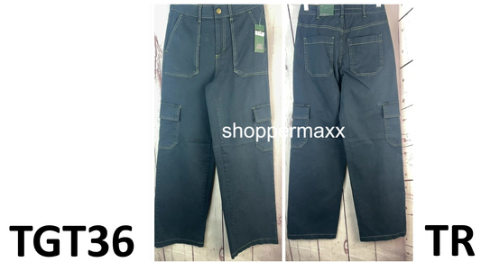 Women's High-Rise Straight Leg Cargo Pants - Wild Fable, Navy Blue, Size X-Small