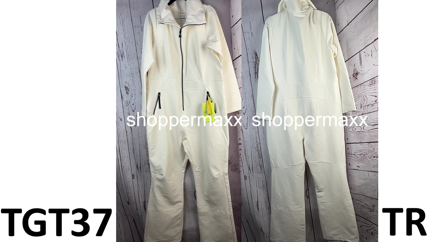 Women's Snowsport Jumpsuit - All In Motion, Cream, Size XX-Large