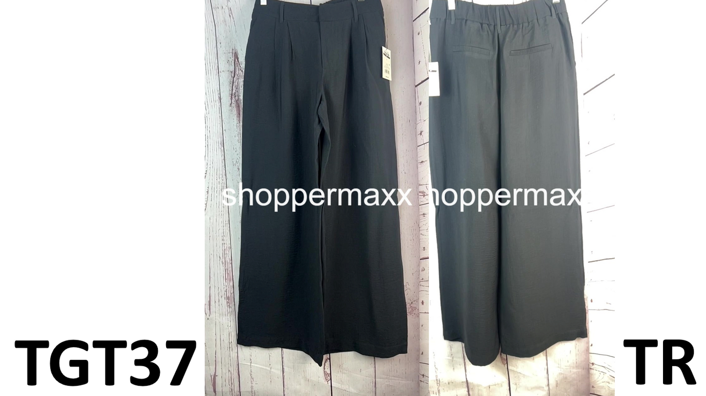 Women's High-Rise Wide Leg Pants - A New Day, Black, Size 6