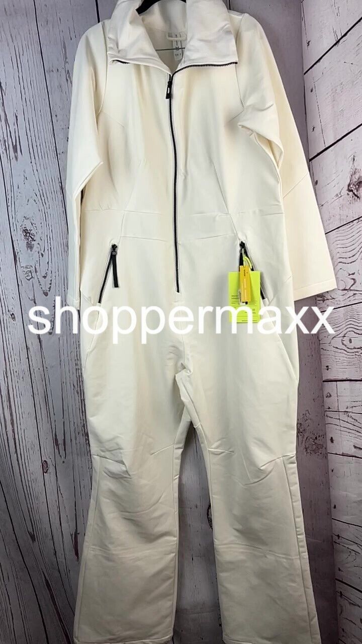 Women's Snowsport Jumpsuit - All In Motion, Cream, Size XX-Large