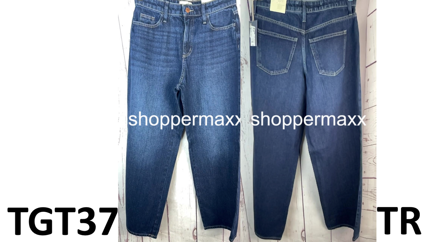 WOMEN'S HIGH-RISE WIDE LEG JEANS - UNIVERSAL THREAD, DARK WASH, SIZE 6