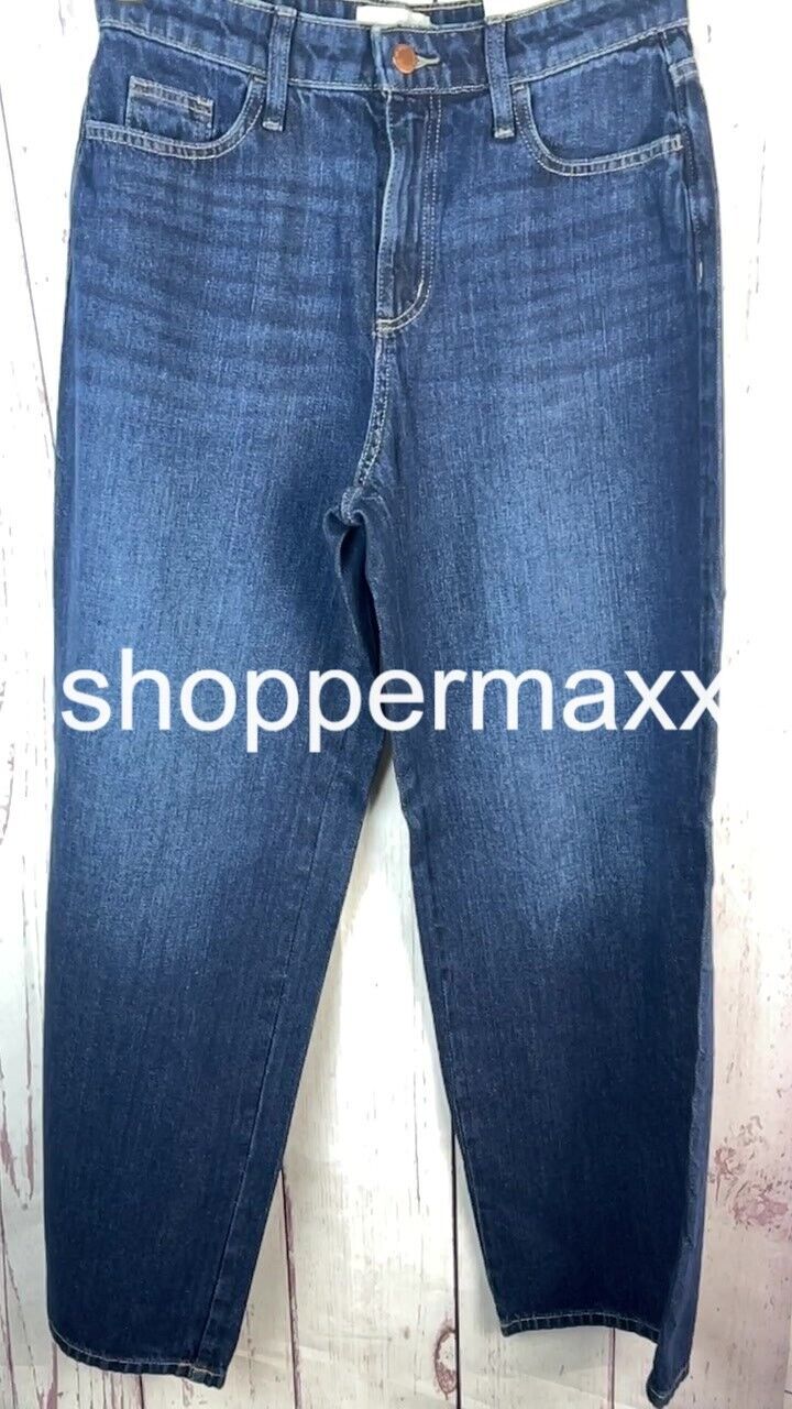 WOMEN'S HIGH-RISE WIDE LEG JEANS - UNIVERSAL THREAD, DARK WASH, SIZE 6