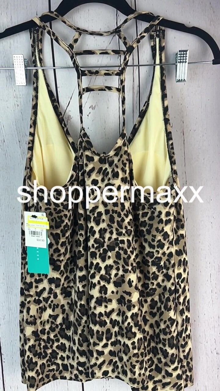 Women's UPF 50 Racerback Tankini Top - Aqua Green, Multi, Size Large