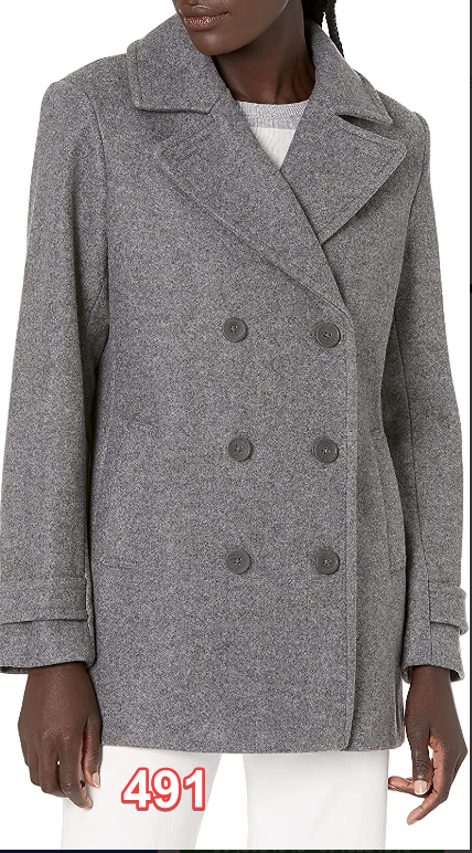 Amazon Essentials Women's Long-Sleeve Plush Peacoat Grey Small