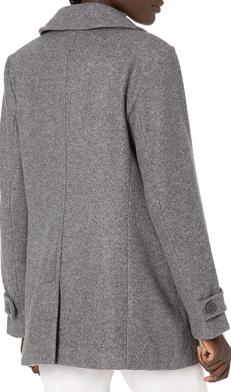 Amazon Essentials Women's Long-Sleeve Plush Peacoat Grey Small
