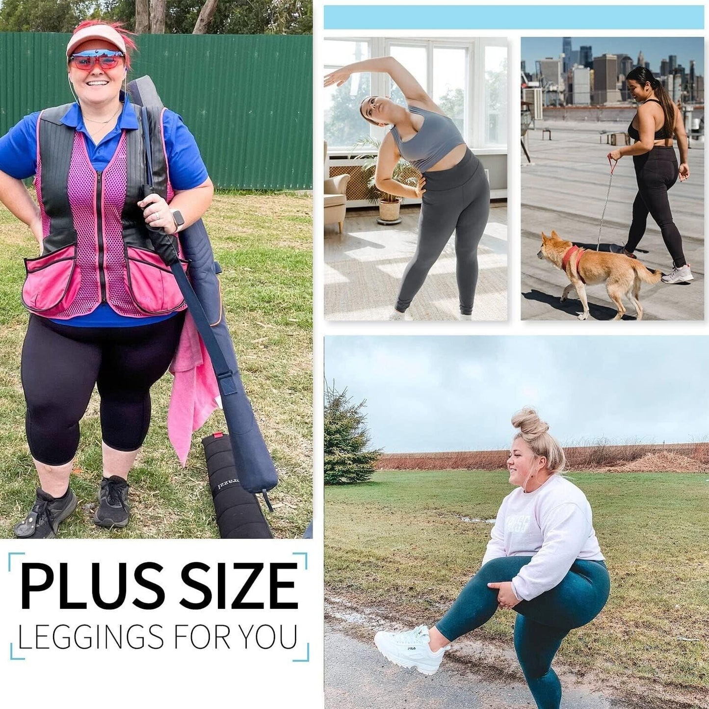 TNNZEET 3 Pack High Waisted Leggings for Women Buttery Soft Workout, Running XXL