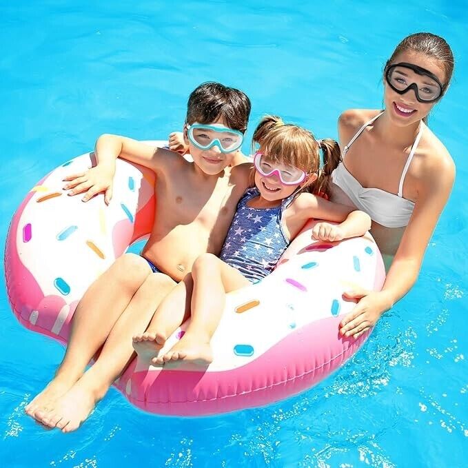 Swimming Goggles, No Leaking Anti-Fog UV Protection Large Frame Swim Goggles