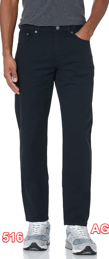 Amazon Essentials Men's Straight-Fit 5-Pocket Stretch Twill Pant Black 29x30