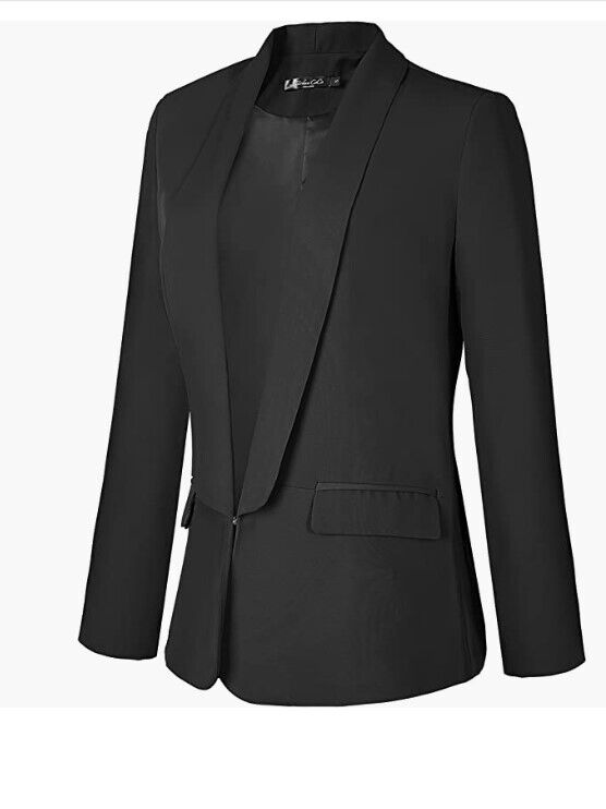 Urban Coco Women's Work Office Blazer Jacket Open Front Business Casual Jacket M