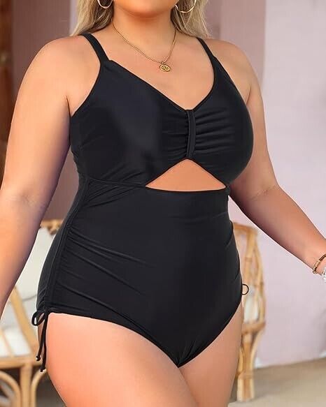 Yonique Women Plus Size One Piece Swimsuit Tummy Control Bathing Suits, 20 Plus