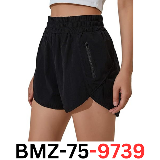 Blooming Jelly Womens High Waisted Running Shorts Athletic Workout Shorts Blk M