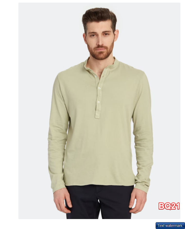 Barena Nalin Long Sleeve Henley Laguna Large $265